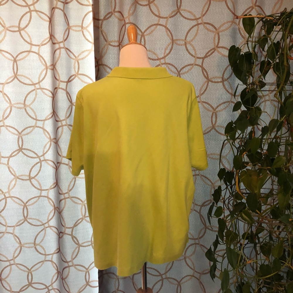 Lands’ End Lime Green Polo Shirt Size 2X (20W-22W) - Picture 4 of 5